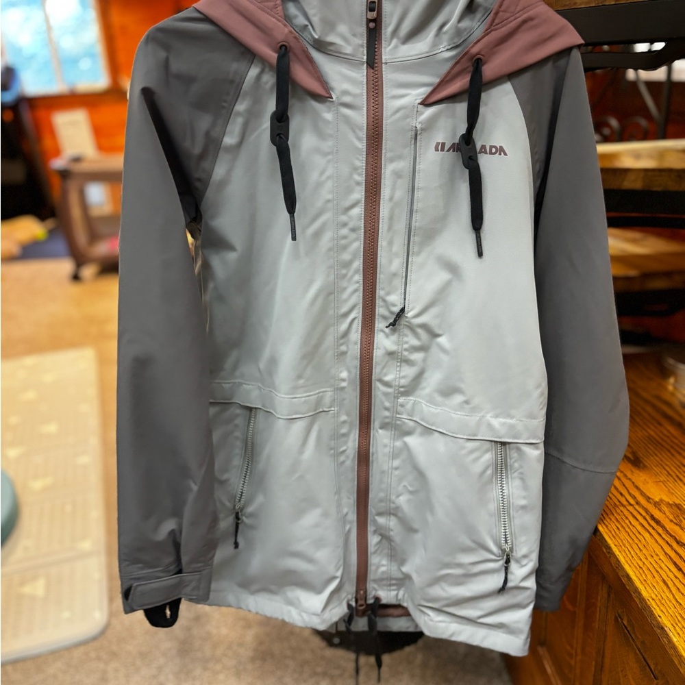 Armada Women's Gray and Purple Ski Jacket
